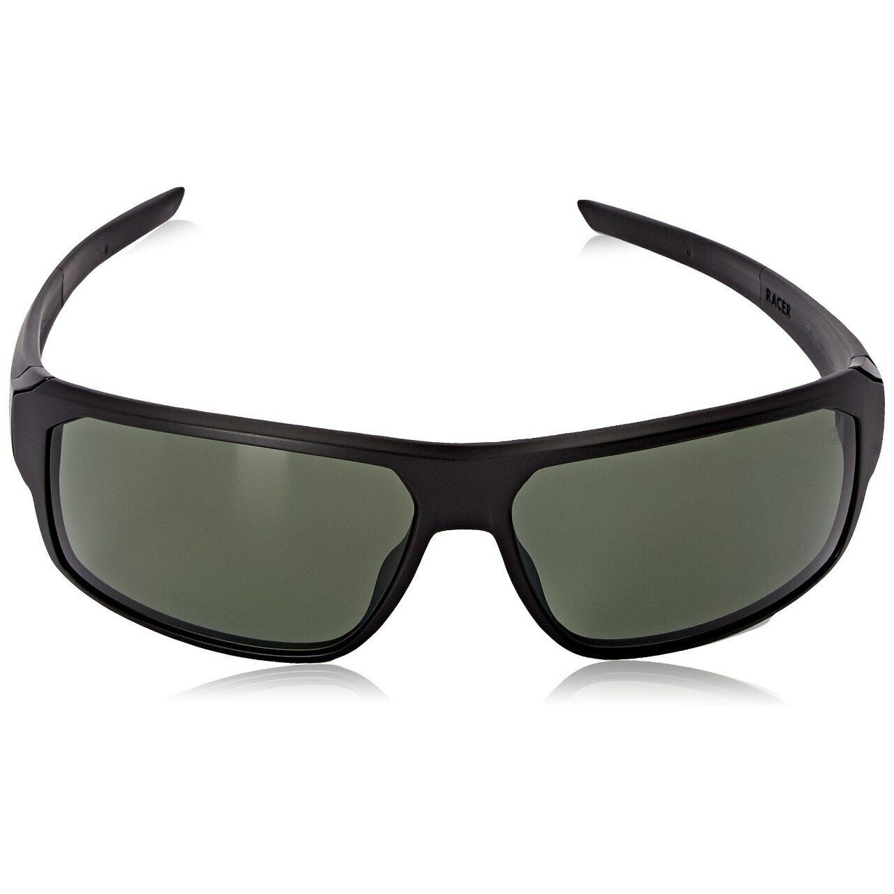 TAG Heuer Men's Racer 2 9223-304 Sport Wrap Around sunglasses in green with black frame, showcasing a sleek and modern design.